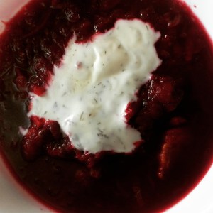 Photo of borscht